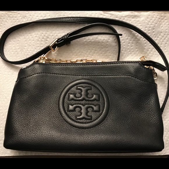 Tory Burch Handbags - Tory Burch Bombe Chain Crossbody black Bag